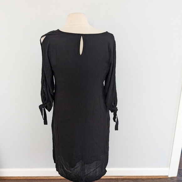 NEW Women's Soft Surroundings Black Medium Petite Dress Hera - Picture 6 of 7